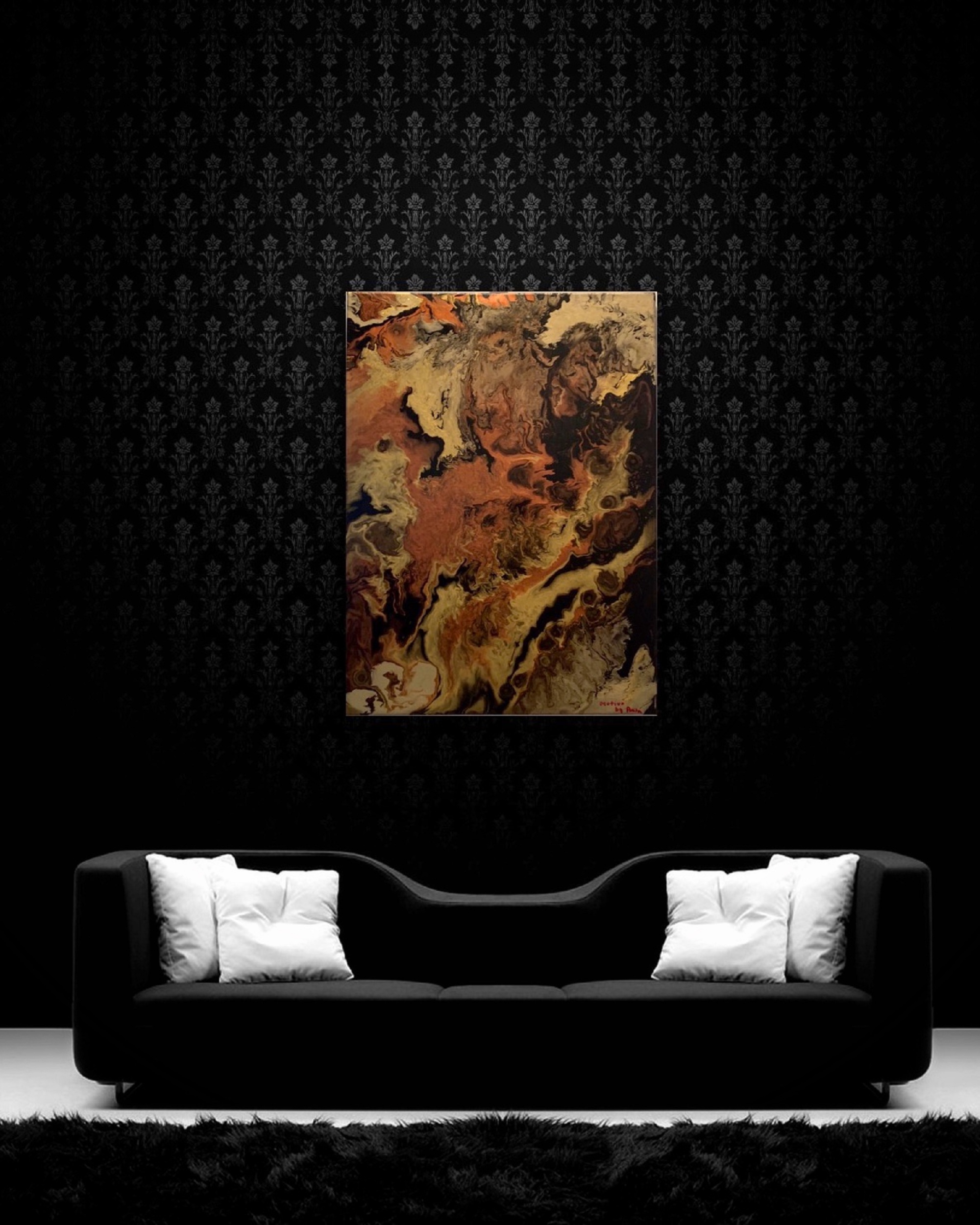 Orange Farbe Bilder 70x60cm Orange Farbe Bilder 70x60cm