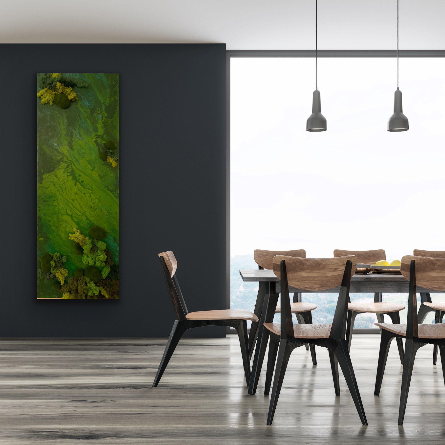 leinwand bilder mit moos