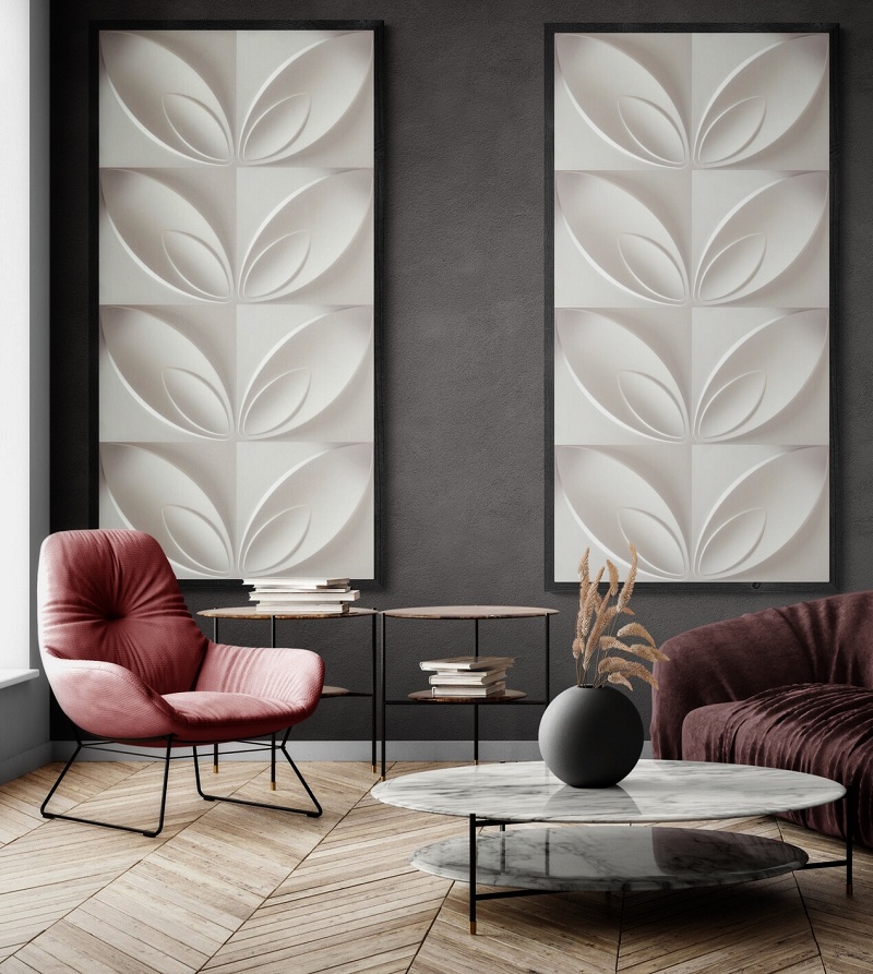 blume muster 3d wandpaneele blume wanddekortaion blume muster camille 3d wandpaneele