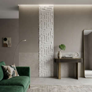 überstreichbar Geometrische Wandpaneele 50x50cm