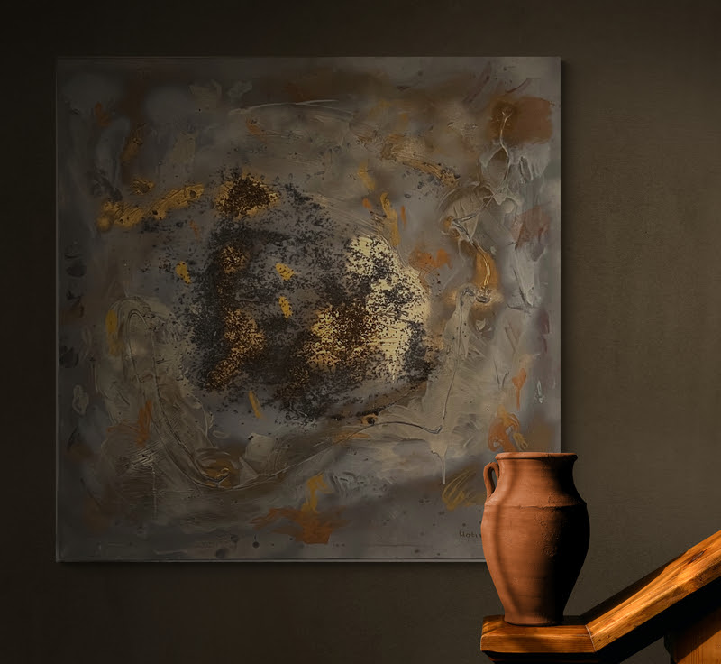 strukturiert leinwand bilder