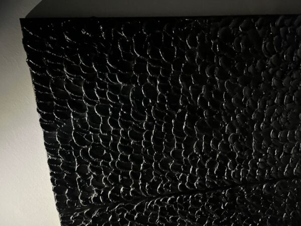 Modern Texturiert 3D Schwarz wanddekoration auf leinwand6