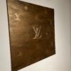 Louis Vuitton Leinwandbilder 3D Handgemalt 100cmx100cm 2 BRAUN