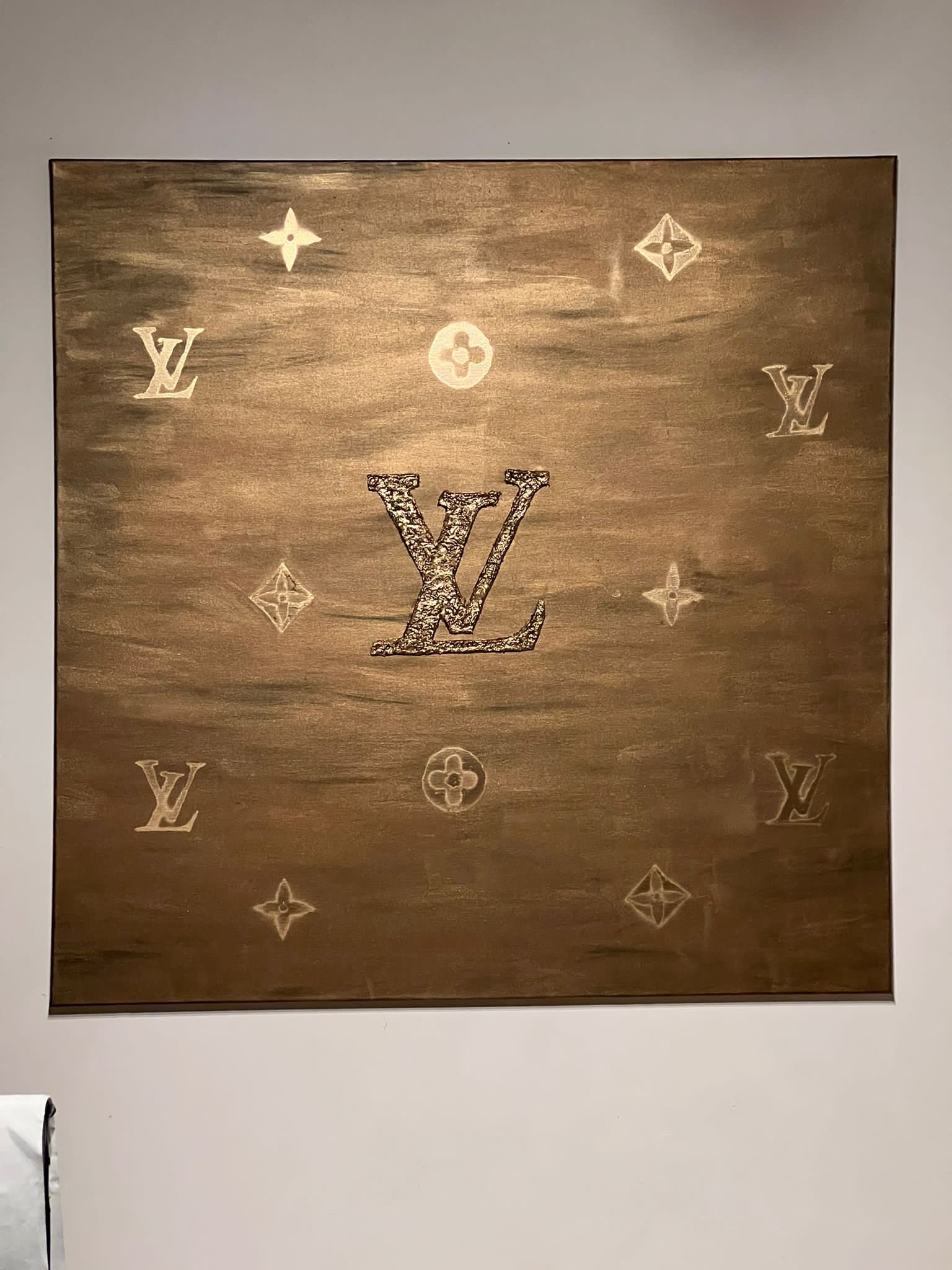 Louis Vuitton Leinwandbilder 3D Handgemalt 100cmx100cm