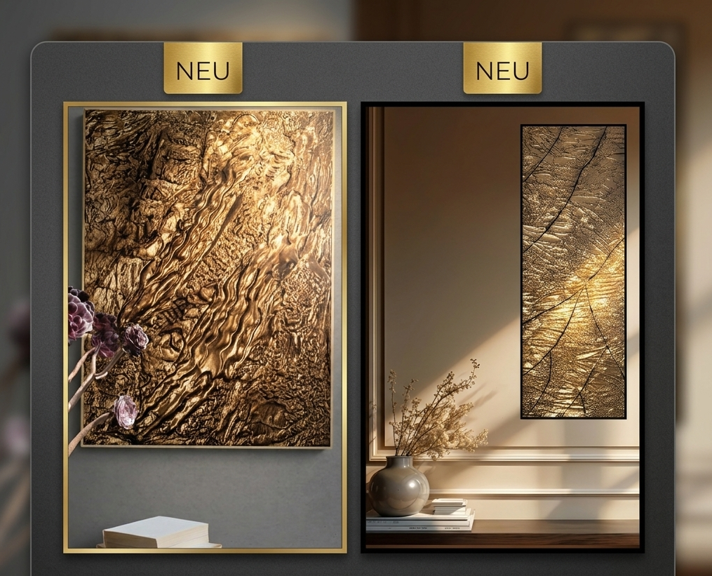 neu gold wandbilder kollektion