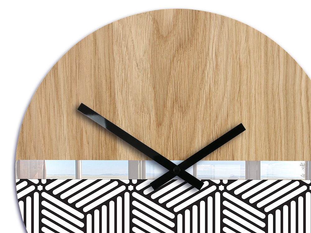 Design Wanduhr mit Motiven 33,5 cm Modern Design Wanduhr mit Motiven