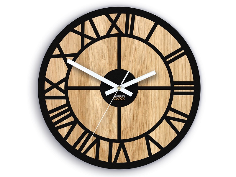 Modern Design Wanduhr römischen Ziffern Walnussholz Design Wanduhr römischen Ziffern