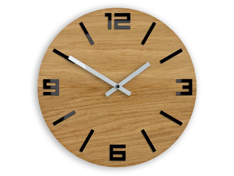 arabic modern wanduhr holz natur