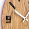 arabic modern wanduhr holz natur