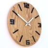 arabic modern wanduhr holz natur