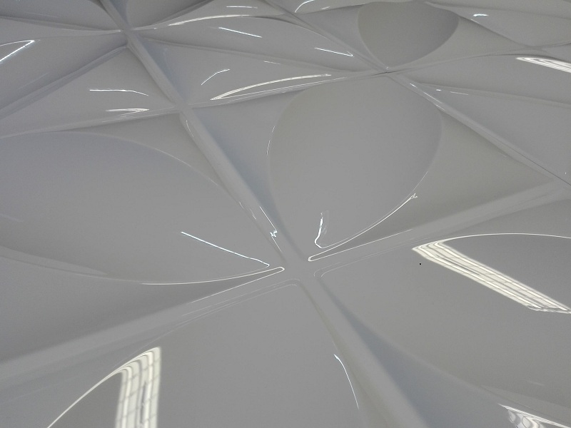 3D Wandpaneele mit Muster Blume Hochglanz Weiss 3D Wandpaneele mit Muster Blume Hochglanz Weiss 50×50