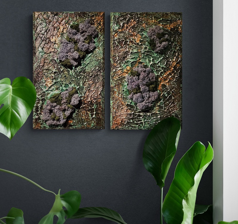 Design Wild Jungle Moos Wandbild Gips Design Wild Jungle Moos Wandbild Gips