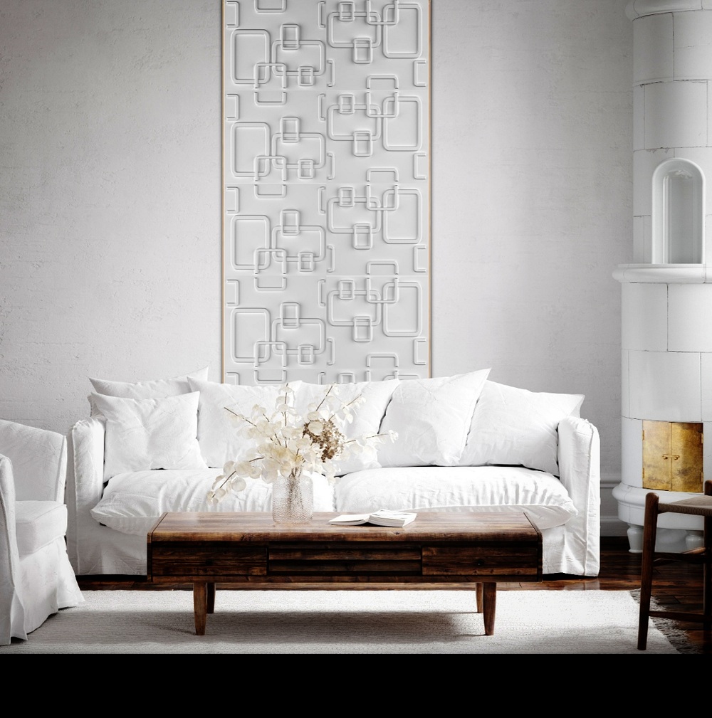 Hochglanz PVC 3D PANEELE 24 STÜCK PAKET 50 X 50 CM Dekor Wandverkleidung Hochglanz PVC 3D PANEELE 24 STÜCK PAKET 50 X 50 CM Dekor Wandverkleidung