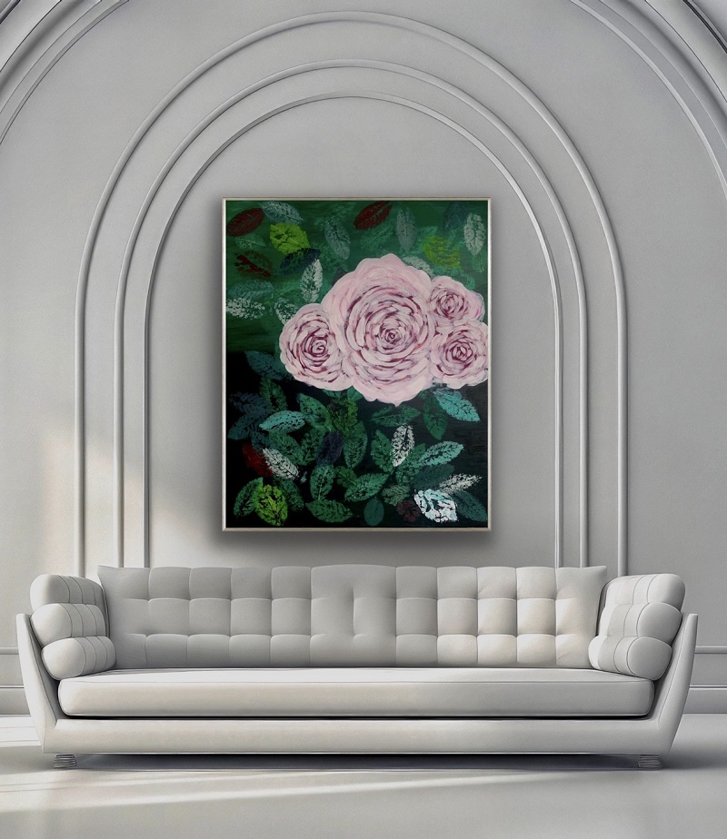 blumengemalde mediterran