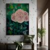 vintage blumen leinwandbilder rosa