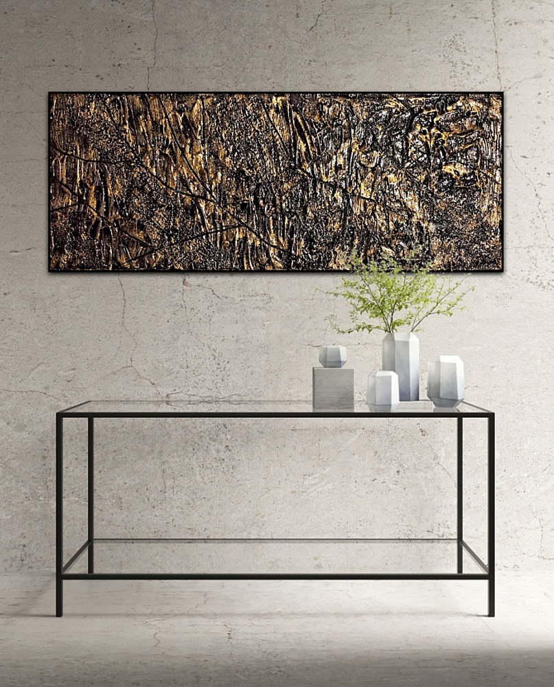Steinstruktur Wanddeko Gold 3d Strukturiert Wandbild 120x 40cm Steinstruktur Wanddeko Gold 3d Strukturiert Wandbild 120x 40cm