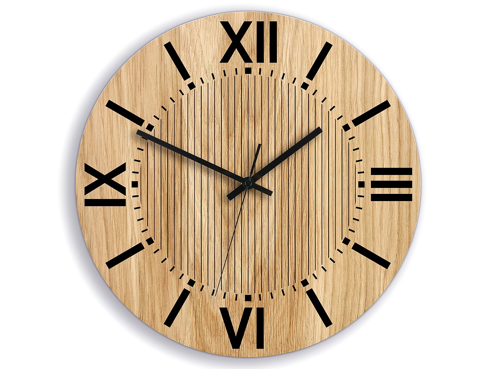 Wanduhr Römische Ziffern aus Holz 33,5 cm 33,5 cm main Wanduhr Römische Ziffern aus Holz 33,5 cm 33,5 cm main