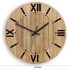 Wanduhr Römische Ziffern aus Holz 33,5 cm