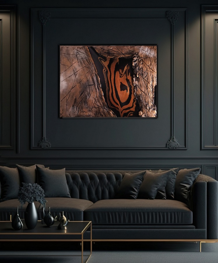 Tigerauge Stein bilder Steinoptik Wanddeko wohnzimmer Tigerauge Stein bilder Steinoptik Wanddeko wohnzimmer