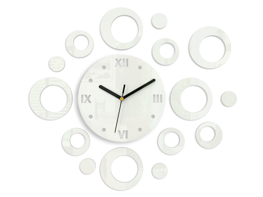 Design Wanduhr Weiss Modern Acrylglas
