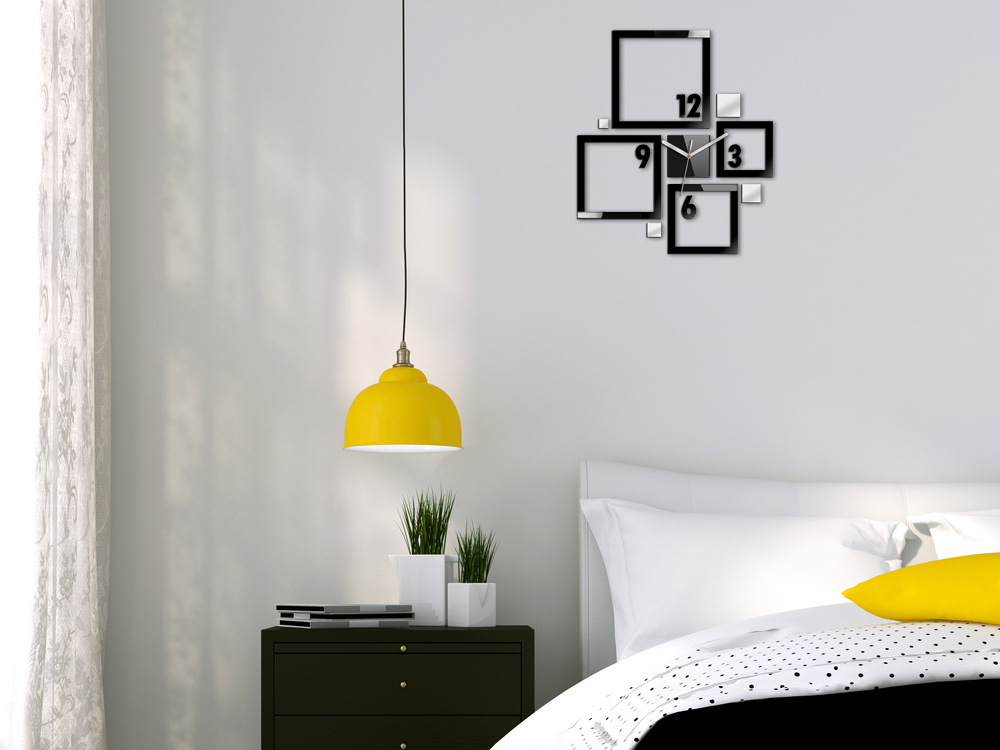 Moderne Design Wanduhr Quadratisch – Schlafzimmer Moderne Design Wanduhr Quadratisch – Schlafzimmer