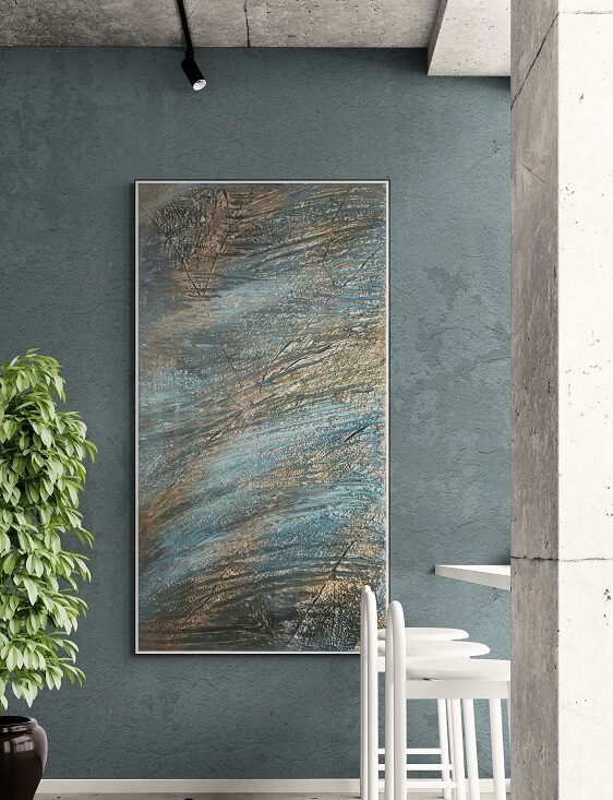 natur Steinoptik Leinwandbild Blau natur Steinoptik Leinwandbild Blau