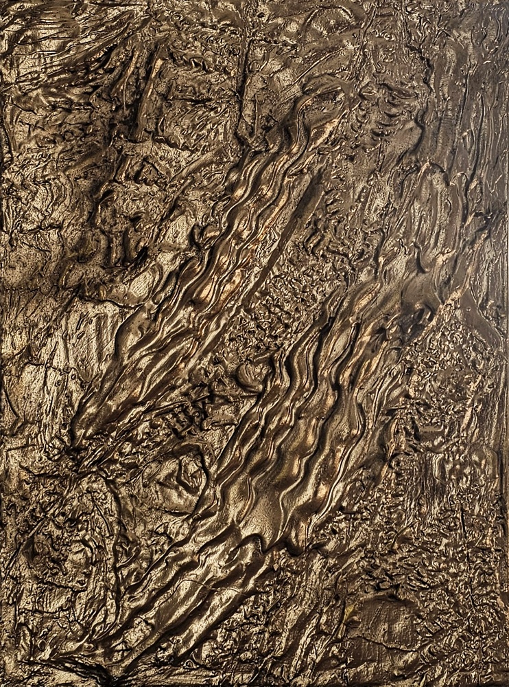 main gold abstrakt unikat bild