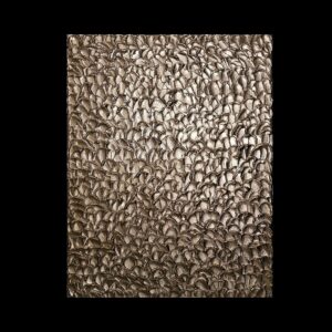 Handgefertigte 3D-Wanddekoration in Gold auf Leinwand main